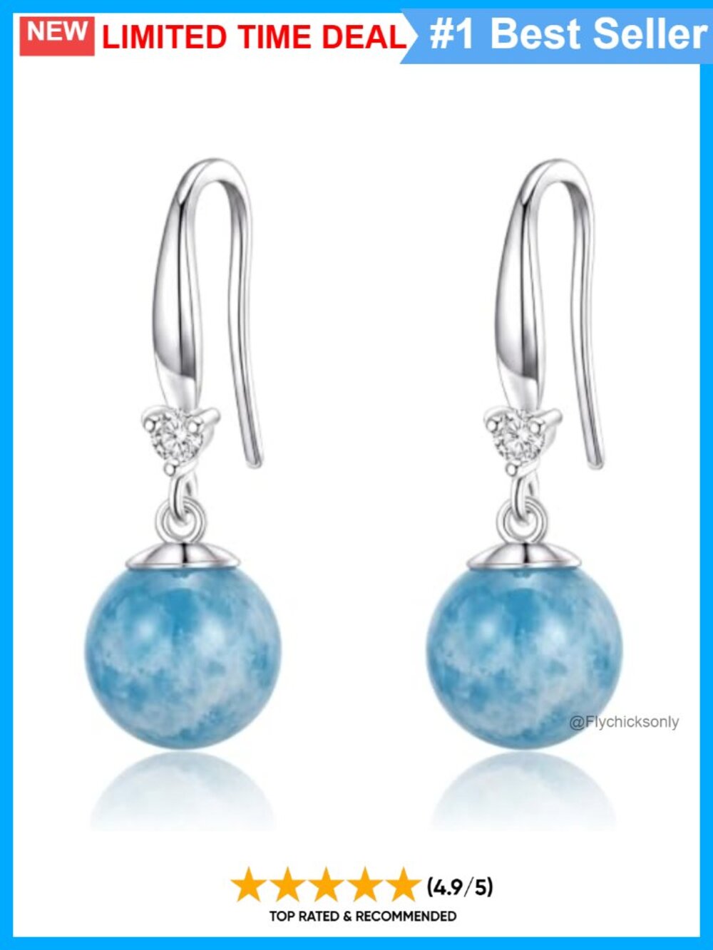 18K Gold Plated Pearl Drop Dangle Earrings Gemstone Jewelry Gift